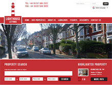 Tablet Screenshot of lighthouselettings.com